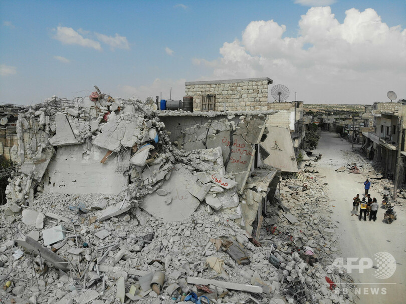 シリア北西部、政権軍の奪還作戦で民間人含む45人死亡