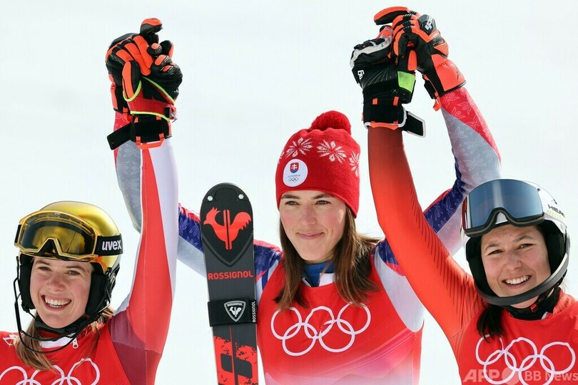 ブルホバが女子回転で金、シフリンはまたも途中棄権 北京五輪