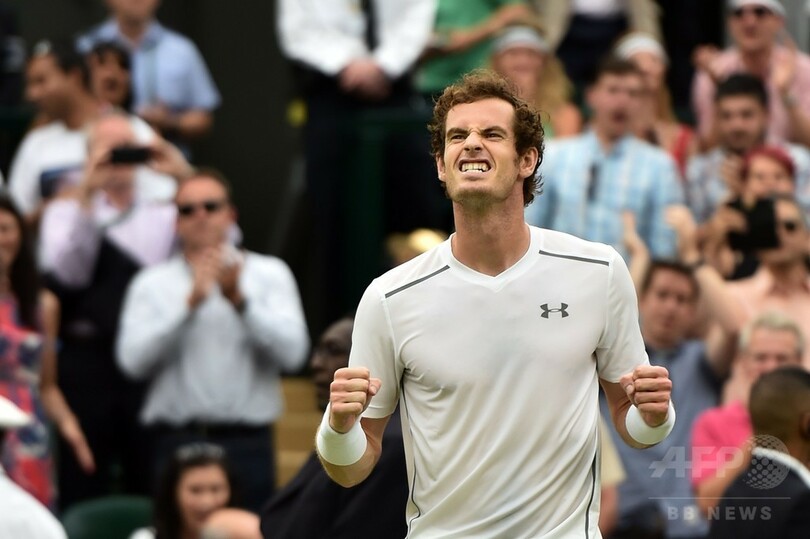 マレーがフェデラーとの準決勝に進出、ウィンブルドン選手権