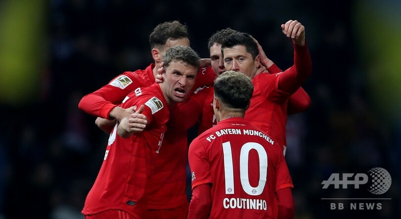 バイエルンが大勝で2位浮上、レワンドフスキはリーグ20点目