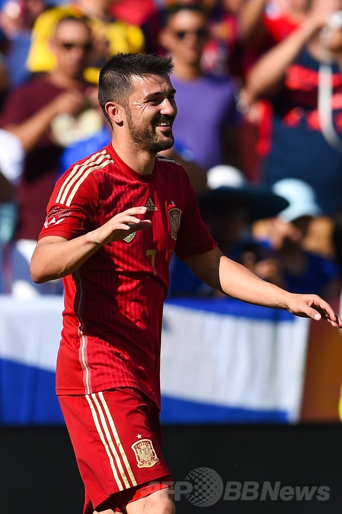 ビジャが2得点の活躍、スペインがエルサルバドルに快勝