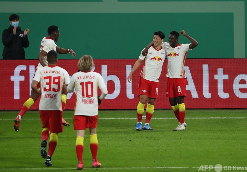 ライプツィヒがドイツ杯4強入り ボルフスブルク下す