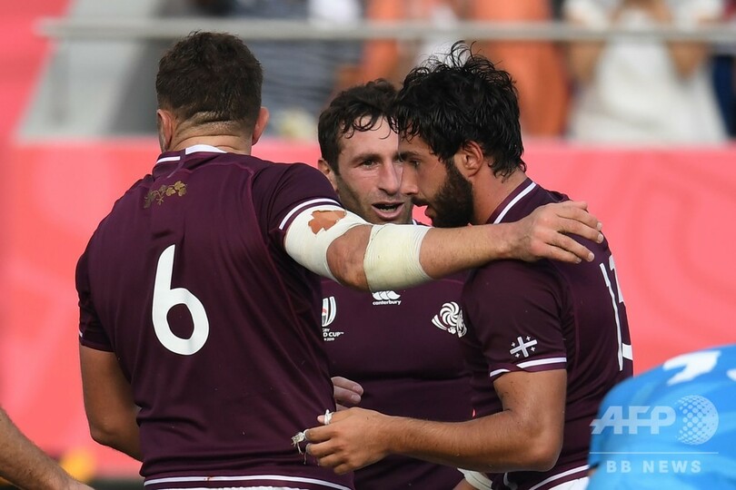 ジョージア、5トライ奪いウルグアイに快勝 ラグビーW杯