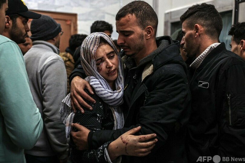 ガザ難民キャンプ空爆、WHO「悲惨な」状況確認