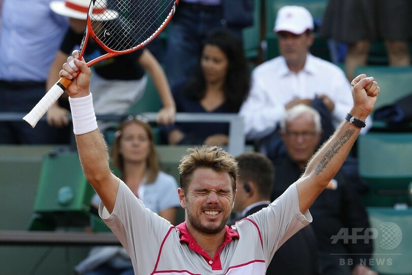ワウリンカ、フェデラー破り初の4強入り 全仏オープン