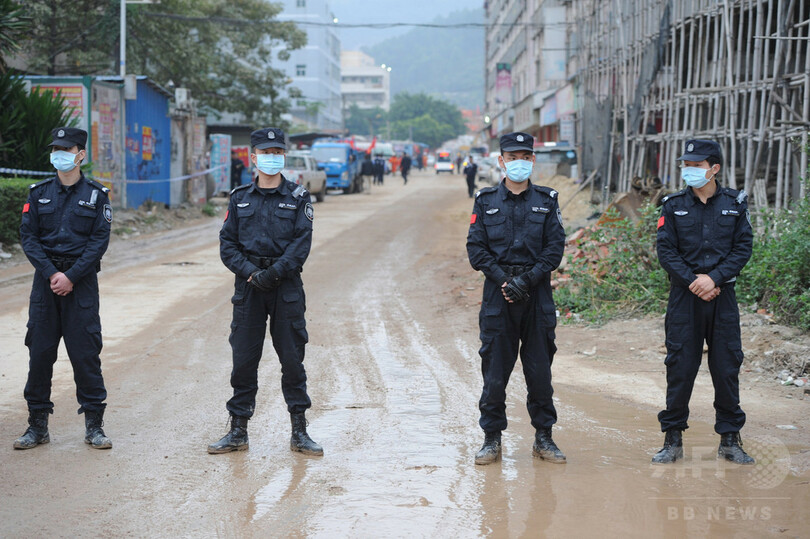 土砂崩れが建設現場を直撃、作業員34人が行方不明に 中国東部