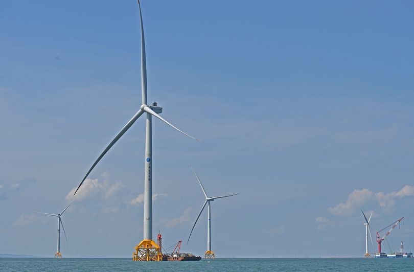 国際ニュース：AFPBB News中国広西チワン族自治区初の洋上風力発電所、発電量1億キロワット時超す