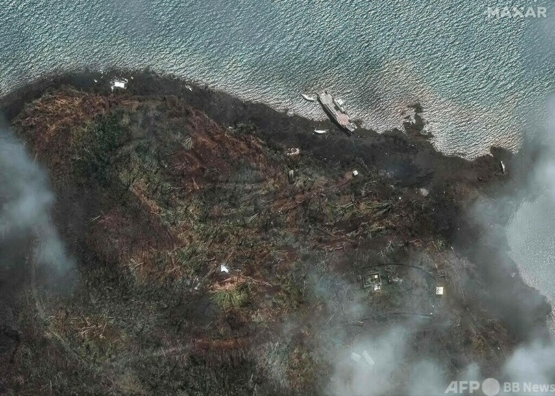 サイクロン直撃の仏マヨット島、衛星写真で被災前後を確認
