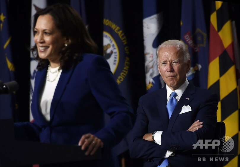 バイデン氏とハリス氏、初めてそろって演説 米大統領選