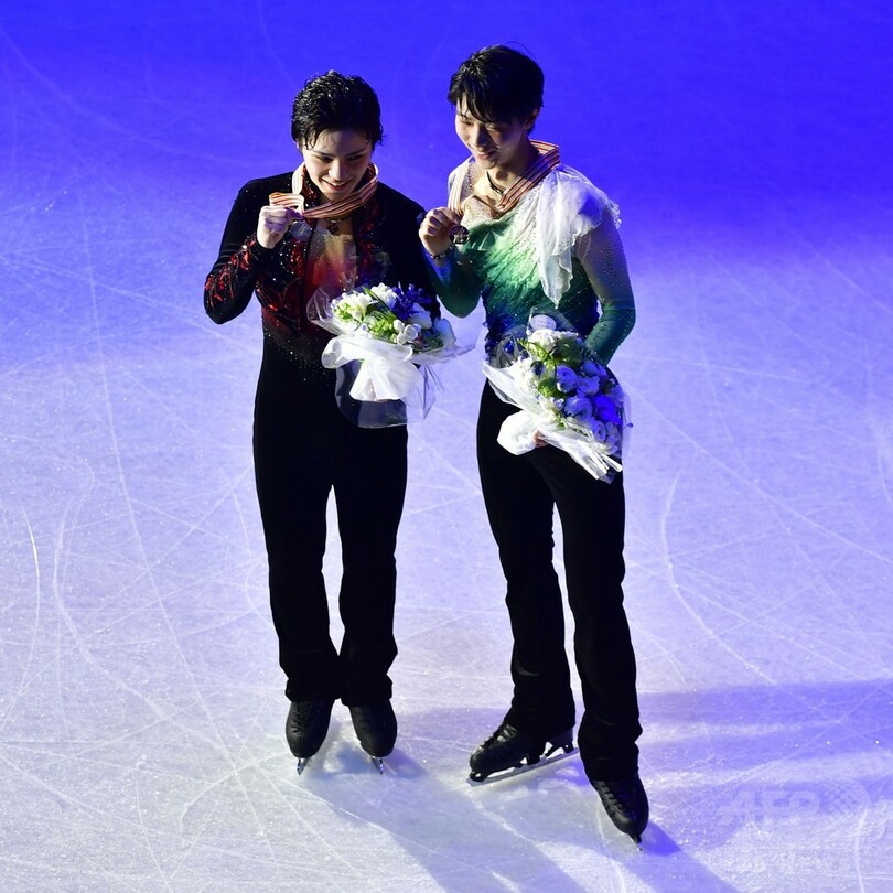 羽生がFS歴代最高得点で逆転優勝、宇野は銀 世界フィギュア