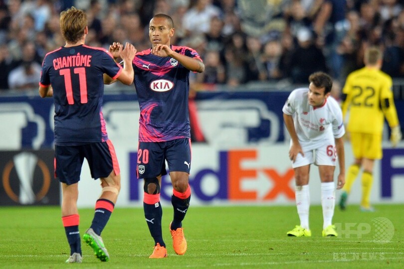 リバプール、終盤追いつかれボルドーと引き分ける ヨーロッパリーグ