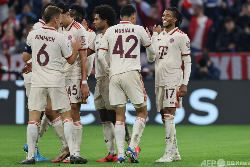 バイエルンがCL新の9ゴール大勝 ケイン4発などでザグレブ下す