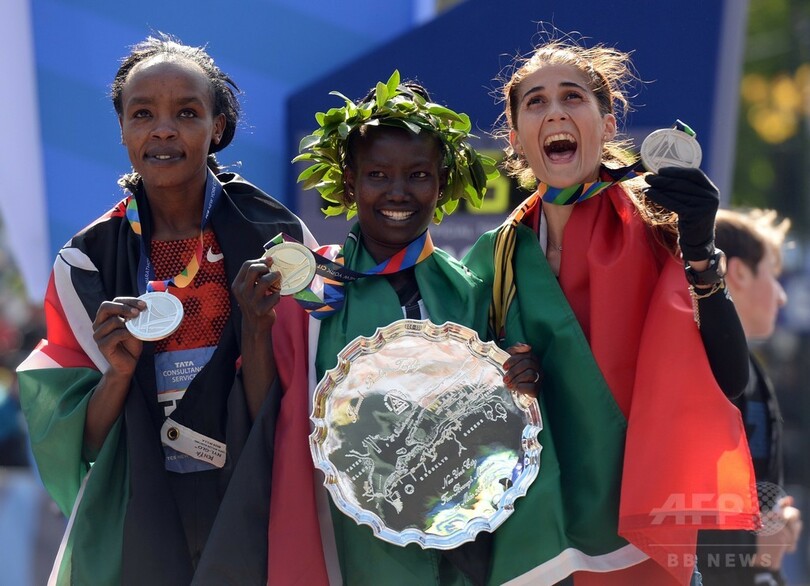男女ともケニア勢が優勝、NYマラソン