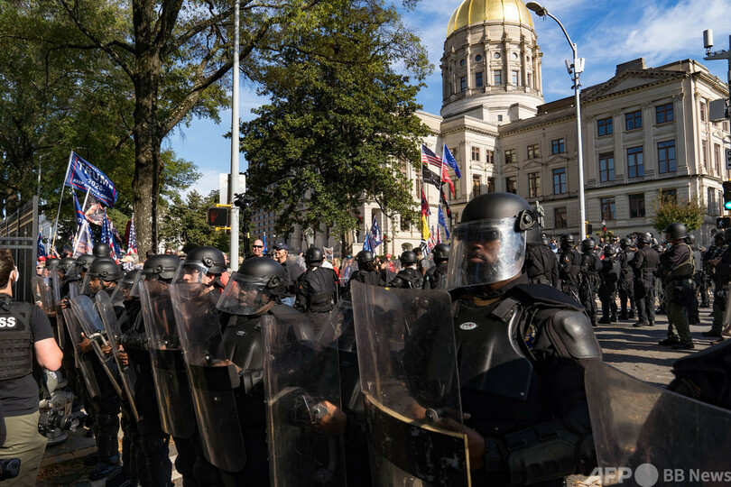 米ジョージア州、再集計結果にトランプ支持者らが抗議