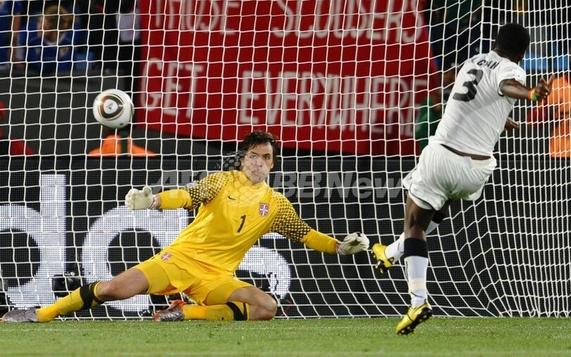 ガーナ ギャンのPKでセルビアに勝利、W杯