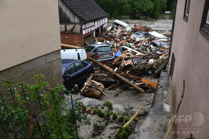 ドイツ南部で大洪水、4人死亡 「数時間で数か月分の雨」