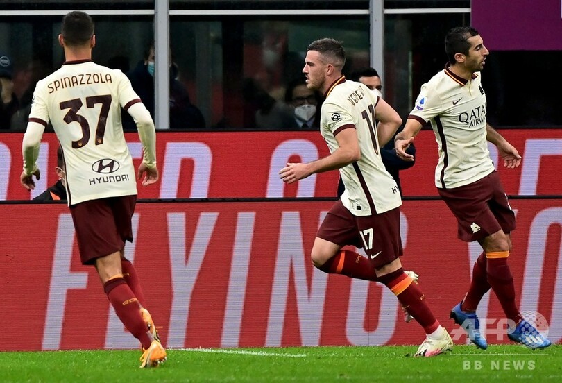 首位ミランはローマとドロー イブラ2得点も3度追いつかれる