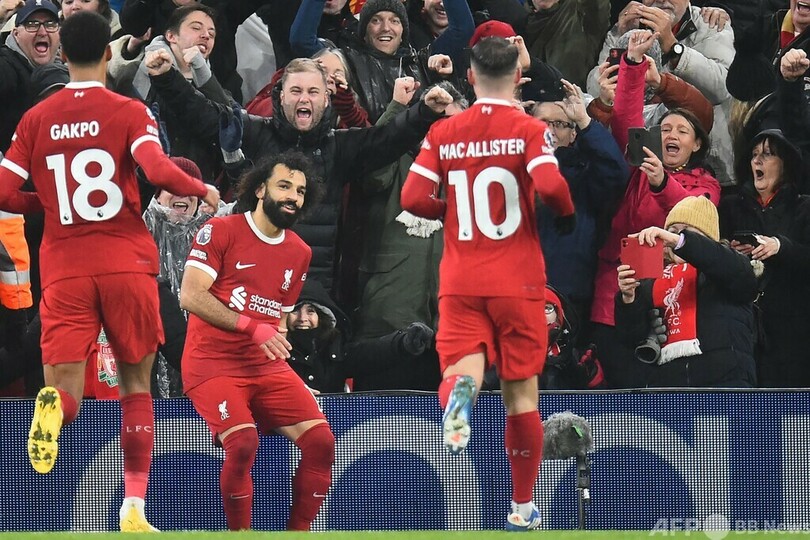 首位リバプール、ニューカッスルに4発快勝 