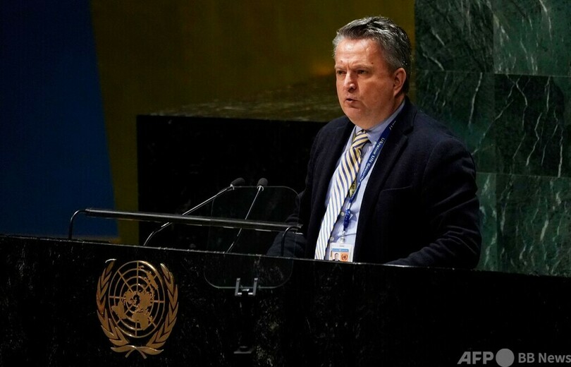 国連総会、ロシアの人権理資格を停止