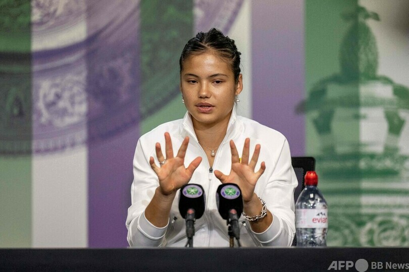 ラドゥカヌが2回戦敗退、プレッシャーは否定 ウィンブルドン