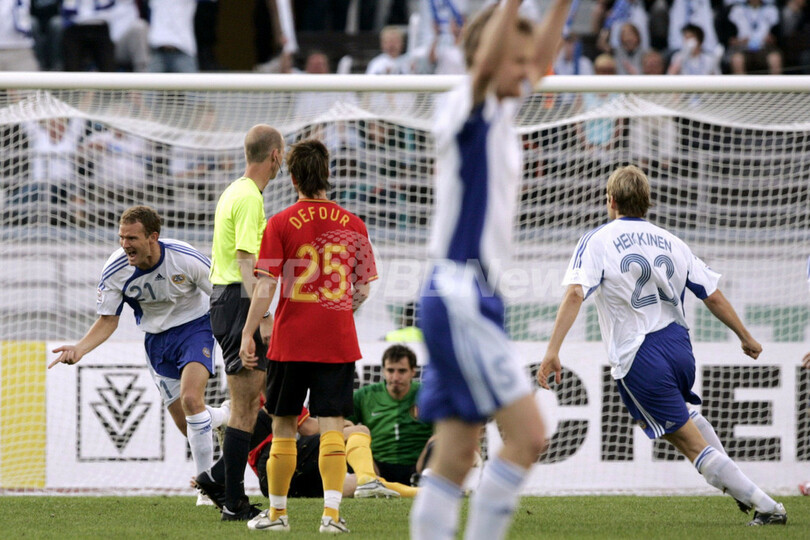 ＜サッカー 欧州選手権2008・予選＞フィンランド ベルギーに快勝
