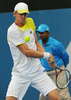 テニス、アピア国際（2013 Apia International Sydney Tennis Tournament）は12日、オーストラリアのシドニー（Sydney）で男子シングルス決勝が行われ、南アフリカのケビン・アンダーソン（Kevin Anderson）は3-6、7-6、3-6でオーストラリアのバーナード・トミック（Bernard Tomic）に敗れた。

リターンを狙うケビン・アンダーソン（2013年1月12日撮影）。(c)AFP/Greg WOOD