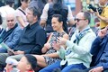 白鹿鎮のピアノ専門学校で演奏を聴くフランスの音楽家（2024年9月27日撮影）。(c)Xinhua News