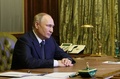 ロシア・サンクトペテルブルクで安全保障会議に参加するウラジーミル・プーチン大統領（2022年10月10日撮影）。(c)Gavriil Grigorov / SPUTNIK / AFP