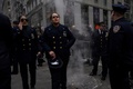 ウィルバート・モラ巡査の葬儀に集まった警察官。米ニューヨークで（2022年2月2日撮影）。(c)Ed JONES/AFP