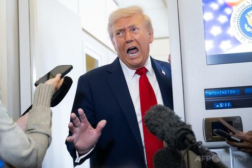 髪の毛消された」 トランプ氏、タイム誌の写真に不満あらわ 写真3枚