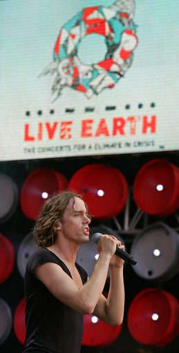 レイザーライト 「Live Earth」ロンドン会場に登場