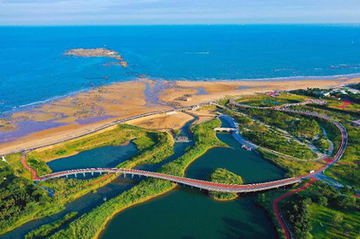 緑道がもたらした幸せな生活と豊かさ＝山東省日照市