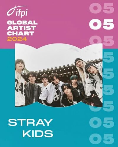 Stray Kids、IFPIグローバルチャート3部門でTOP10入り