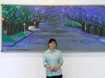 南京大学の学生 学生寮清掃員のために「絵画展」を開催