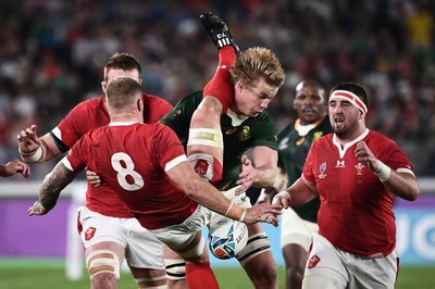 【写真特集】南アが3度目Vに王手、実力伯仲のラグビーW杯準決勝