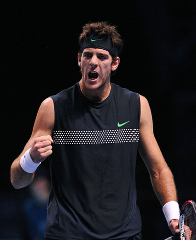 デルポトロ フェデラーに勝利し準決勝進出、ATPワールドツアー・ファイナル