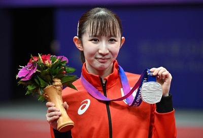 早田ひなが銀メダル アジア大会・卓球女子
