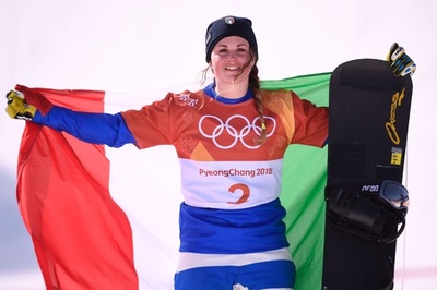 イタリアのモイオーリが金メダル、女子スノーボードクロス