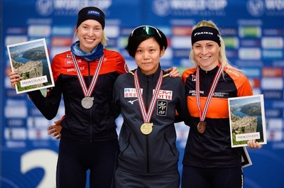 高木美帆が1500m優勝、村上右磨は500mでV SスケートW杯