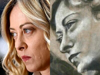 伊メローニ首相に似た「天使」のフレスコ画が話題、自身は「似ていない」とコメント