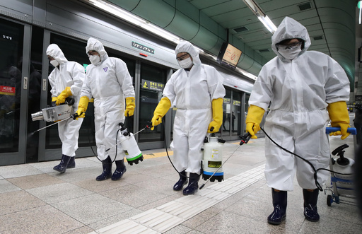 韓国で感染者594人増、合計2931人に 8割以上が大邱周辺