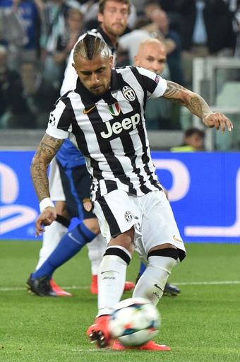 ユベントス、ビダルのPKでモナコに先勝 欧州CL 写真15枚 国際ニュース