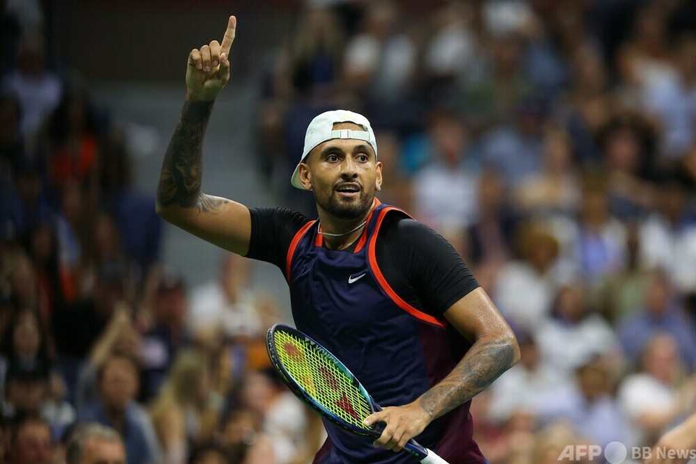 キリオス、前年覇者メドベージェフ撃破 初の全米OP8強入り 写真13枚