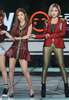 韓国・ソウル（Seoul）で行われた、SBS MTVによる音楽番組「The Show All About K-POP」シーズン4の制作発表会に臨む、ガールズグループ「T-ARA（ティアラ）」のメンバー（2014年9月23日撮影）。(c)STARNEWS