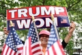 米国のドナルド・トランプ前大統領の支持者。ニューヨークで（2024年5月30日撮影）。(c)CHARLY TRIBALLEAU / AFP