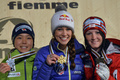 ノルディックスキー世界選手権2013（Nordic World Ski Championships 2013）は22日、イタリアのバルディフィエメ（Val di Fiemme）でジャンプ女子の個人ノーマルヒルが行われ、W杯総合優勝を決めた高梨沙羅（Sara Takanashi）は2位に入り、銀メダルを獲得した。

メダル授与式でポーズをとる（左から）高梨沙羅、サラ・ヘンドリクソン（Sarah Hendrickson）、オーストリアのジャクリーヌ・サイフリーズベルガー（Jacqueline Seifriedsberger、2013年2月23日撮影）。(c)AFP/ANDREAS SOLARO