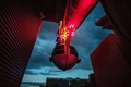 米ネバダ（Nevada）州ラスベガス（Las Vegas）にオープンした高さ世界一の観覧車「ハイローラー（High Roller）」のゴンドラの外観（2014年4月11日撮影）。(c)AFP/JOE KLAMAR