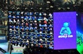 米ニューヨークで開催されたフォートナイト・ワールドカップのソロ部門決勝戦に挑むプレーヤーたち（2019年7月28日撮影）。(c) Johannes EISELE / AFP