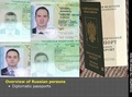 オランダから国外退去処分を科された、ロシア人工作員とされる4人の外交旅券。オランダ国防省公開（2018年10月4日公開）。(c)AFP PHOTO /DUTCH DEFENCE MINISTRY