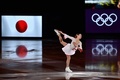 平昌冬季五輪、フィギュアスケートのエキシビションに臨む宮原知子（2018年2月25日撮影）。(c)AFP/Mladen ANTONOV